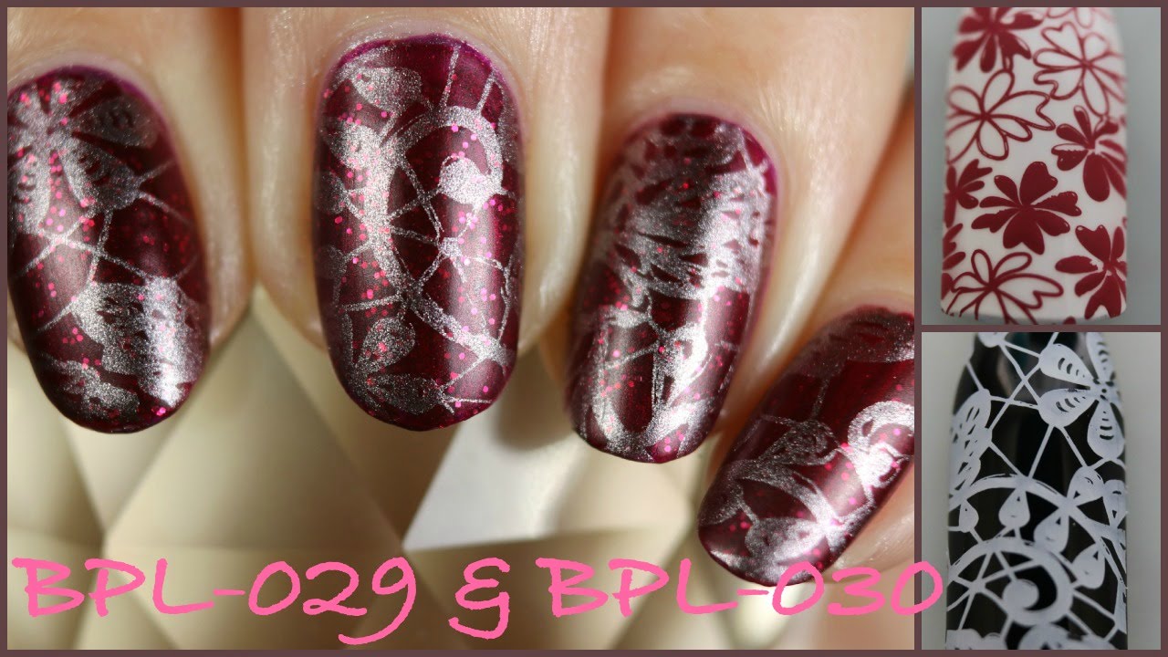 Born Pretty BPL-029 & BPL-030 Swatches Nail Stamping  ネイルスタンピング
