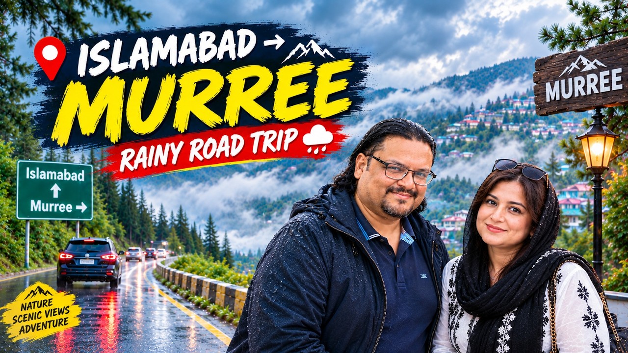 Islamabad to Murree in Rain | Mall Road, Lunch & Beautiful Views | Family Travel Vlog
