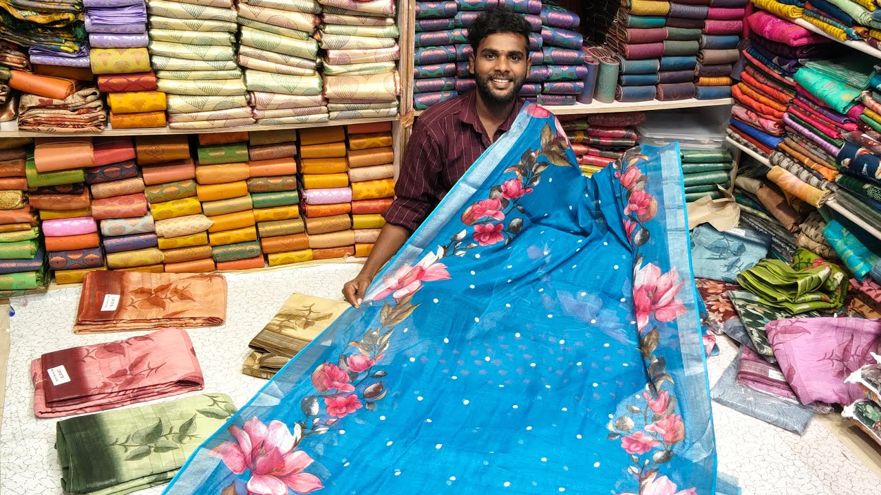 🔴Live|Lilen cotton offer price's la பார்க்கலாம் வாங்க |Elampillai Sarees|🟢Order👉7418510192