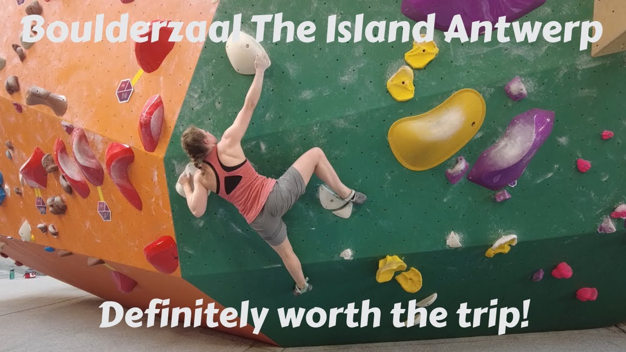 Bouldering at bouldergym The Island Antwerp (Belgium) #128!