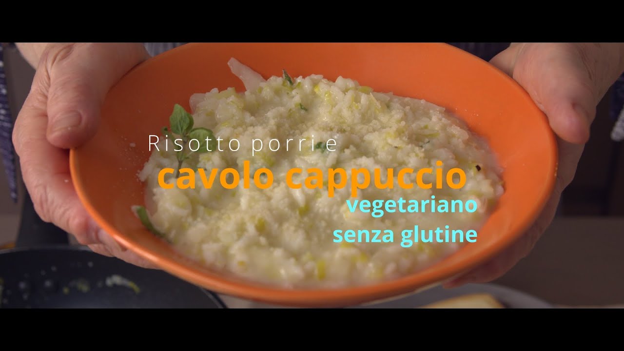 Ризотто с луком-пореем и капустой