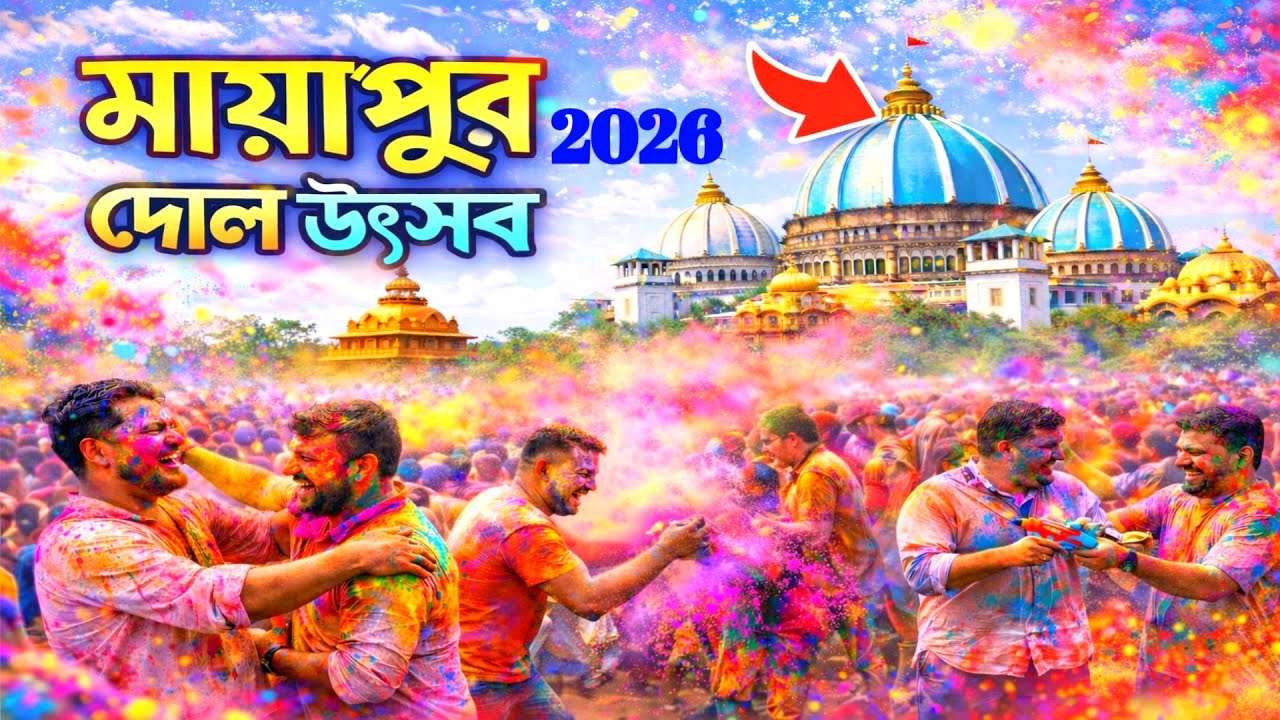Mayapur Dolyatra 2026 ||Mayapur Dol utsav 2026 ||Mayapur Holi Festival 2026 || Biggest Dolyatra 2026