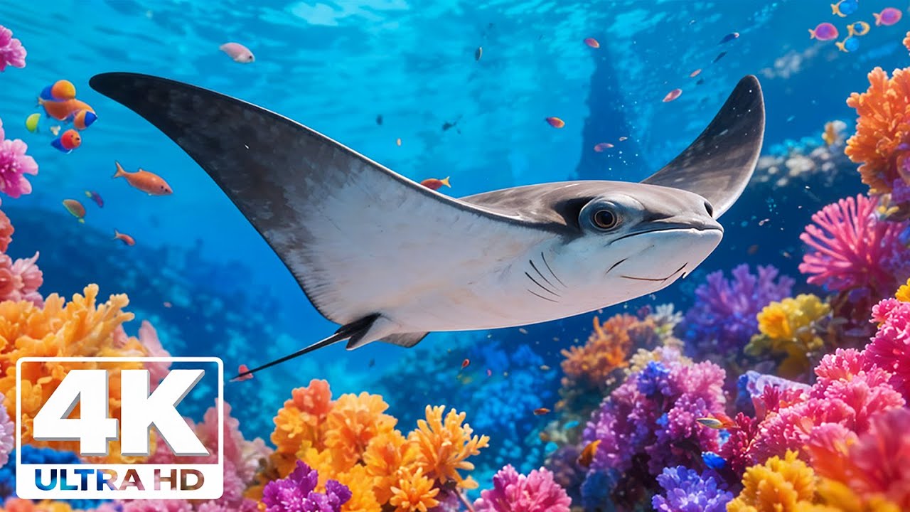 Лучший аквариум в формате 4K – мирный подводный мир 🐠 Красивые кораллы и рыбки