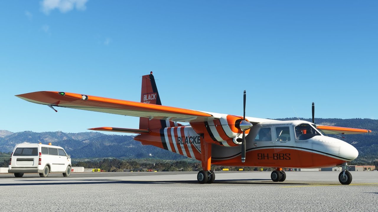 First look at the Blackbox BN-2 Britten Norman Islander in MSFS
