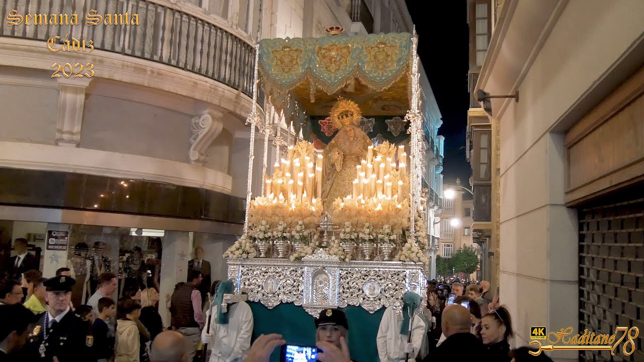 Semana Santa Cádiz 2023 Virgen del Patrocinio por calle Novena