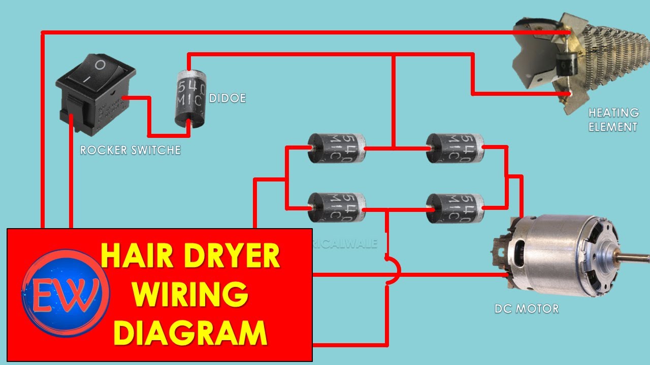 how to repair hairdryer  not heating hair dryer repair wiring how to repair hair dryer #hairdryer