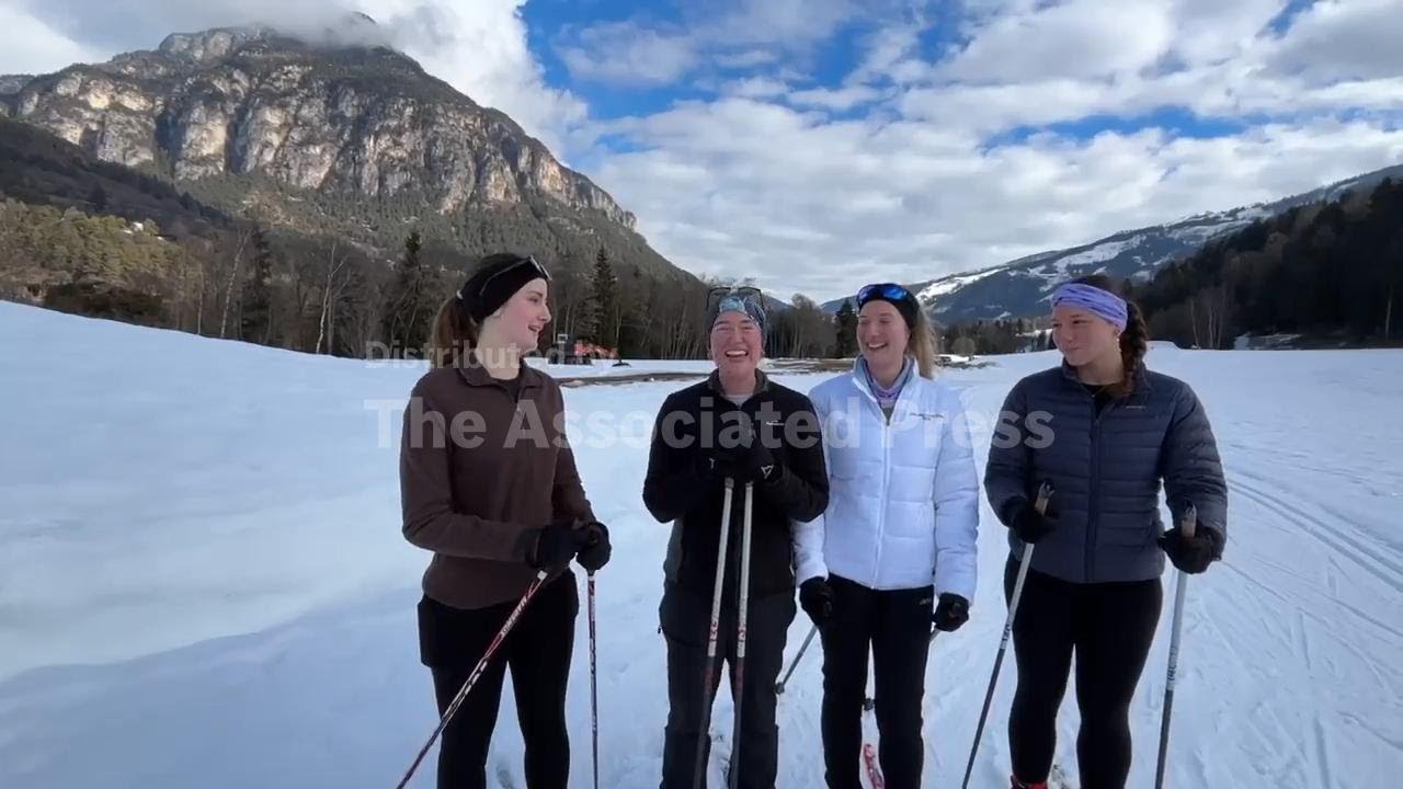Skiing with stars: Cross-country trail in the Dolomites offers rare chance to ski with Olympians