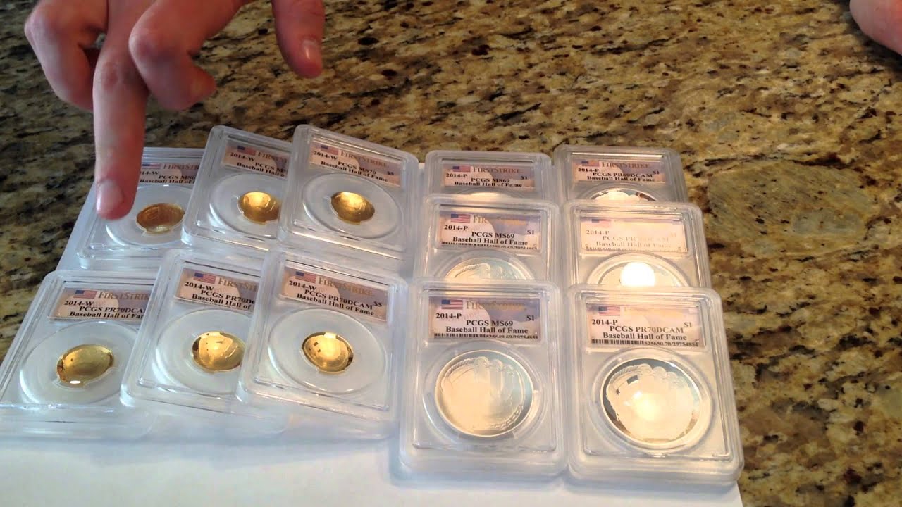2014 Baseball Hall of Fame PCGS First Strike Coins