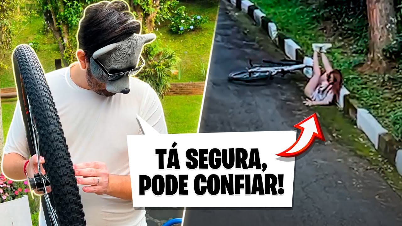 A BRUNA CAIU FEIO DA BICICLETA QUE EU MONTEI! VACILEI?