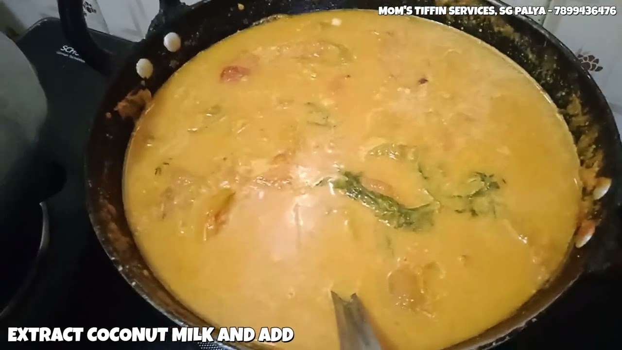 Tomato Curry Sambar prepared with coconut milk
