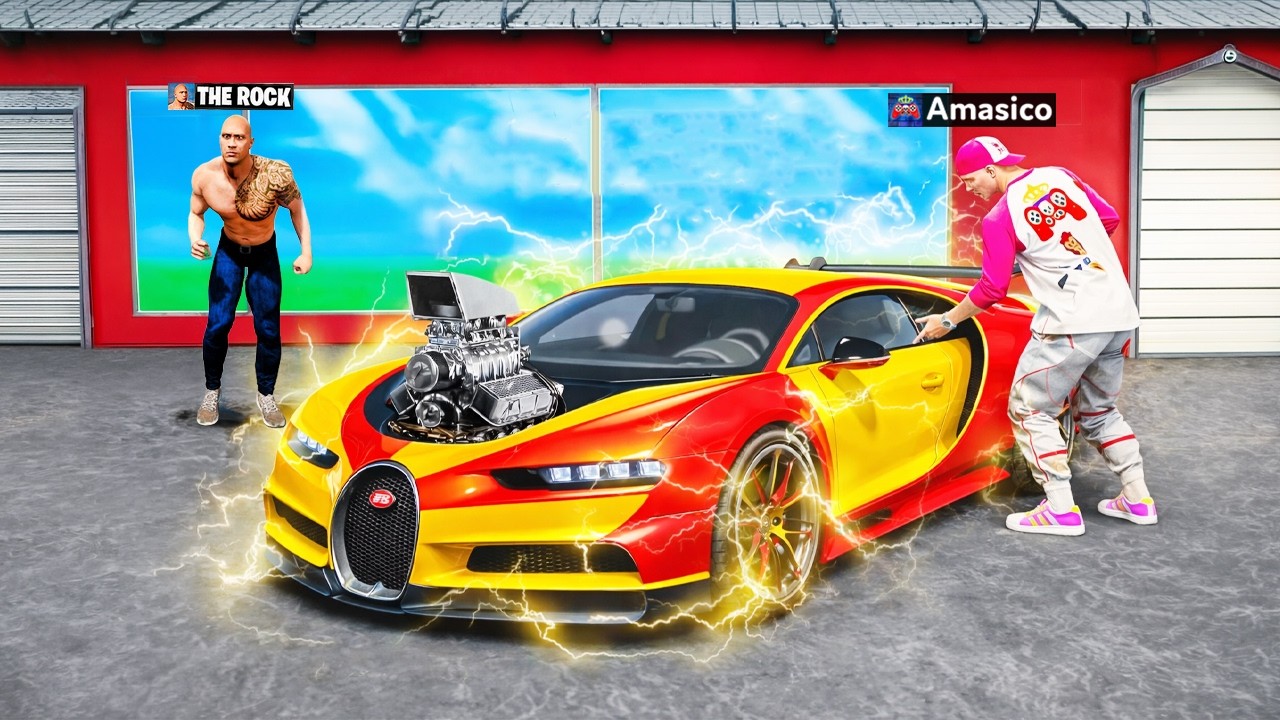 Am FURAT SUPERCARUL lui THE ROCK in GTA 5!