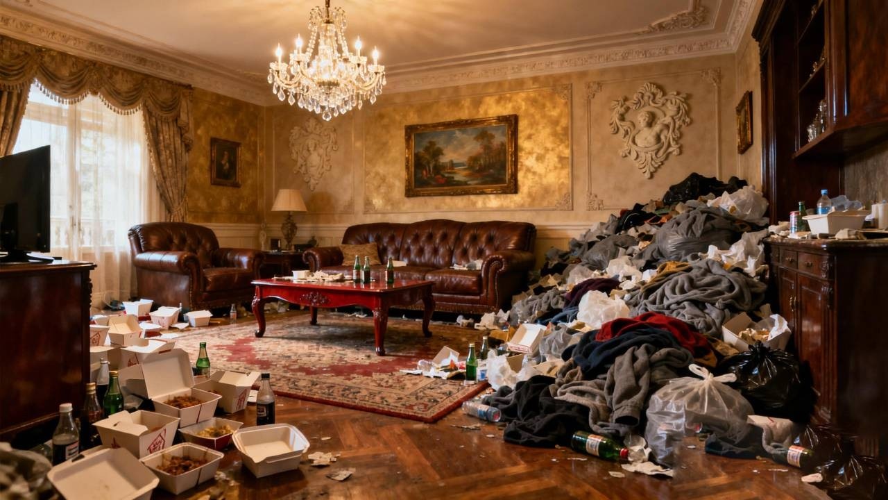 😥The owner of this house went bankrupt and we need to clean it.