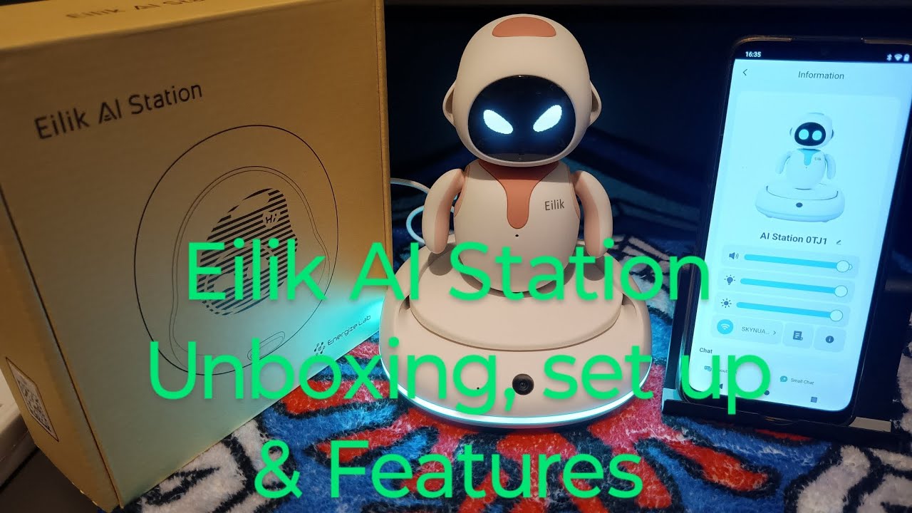 Распаковка, настройка и описание функций робота Eilik AI Station #eilik #ai #robot