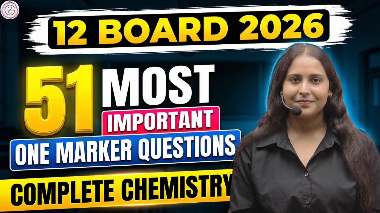 Class 12 Chemistry 1 Mark PYQs | Previous Year MCQs | 12th Board Exam Important Questions 2026