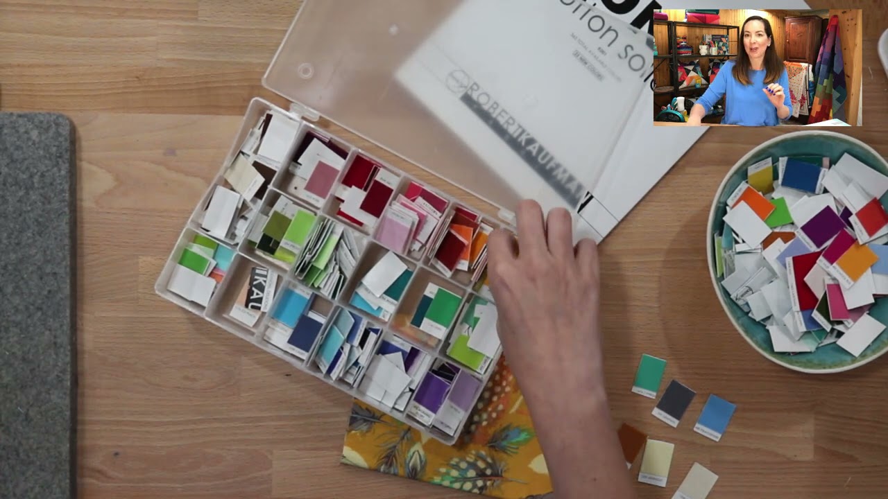 How I organize my color chips