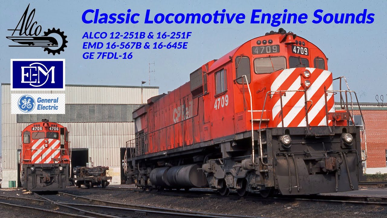 An Hour of Diesel Locomotive Engine Sounds (