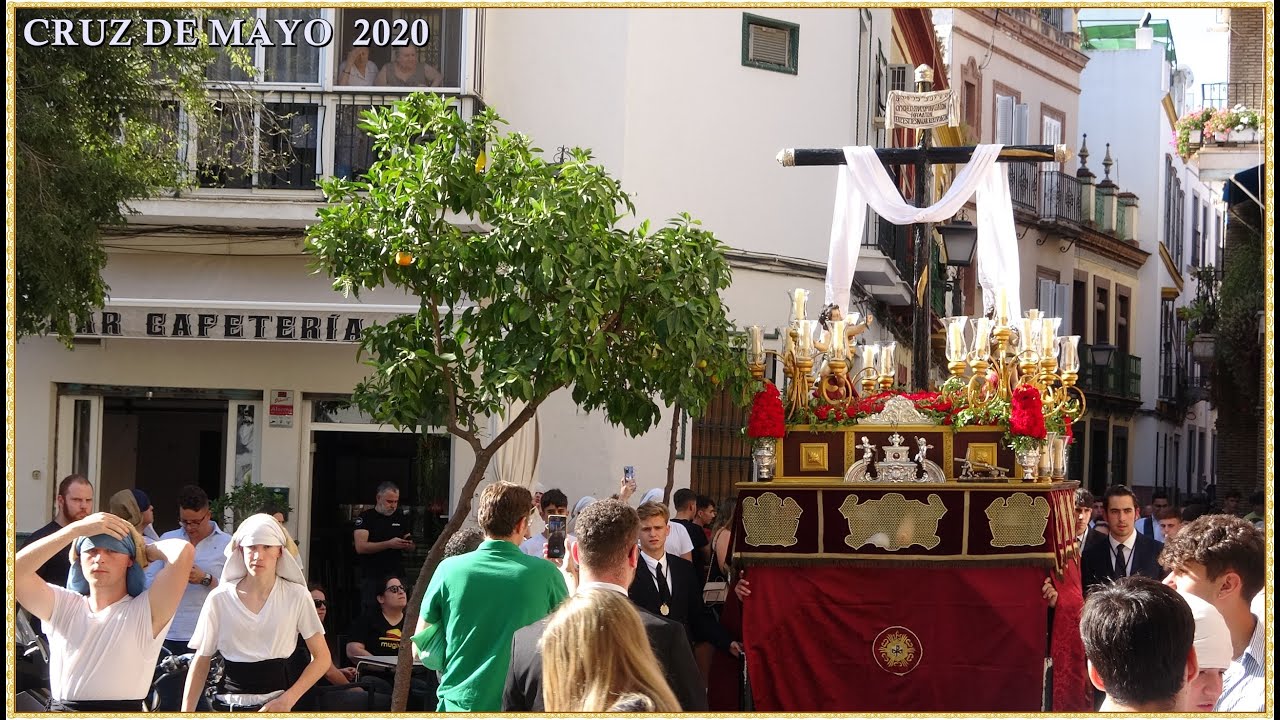 4K - CRUZ DE MAYO HDAD DE LOS JAVIERES 2022 SEVILLA