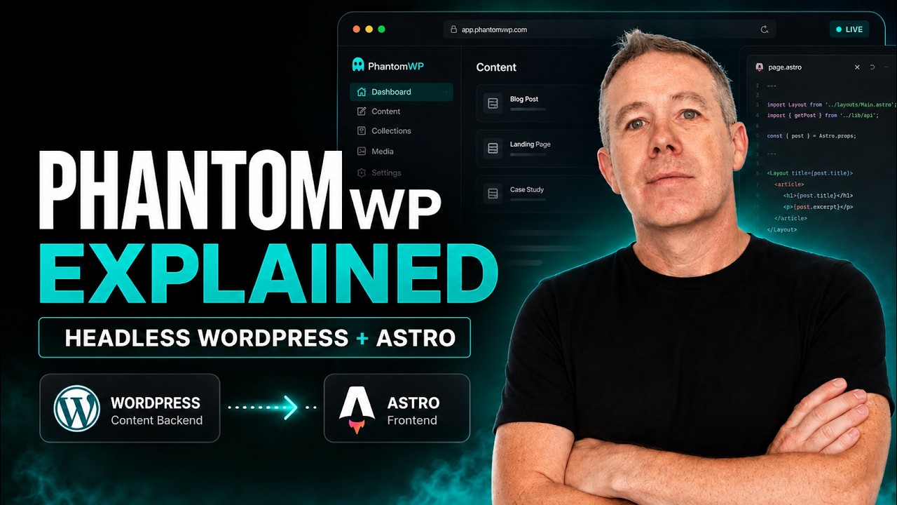 PhantomWP (Phantom Studio) Beginner Setup: Build Astro Sites the Headless WordPress Way