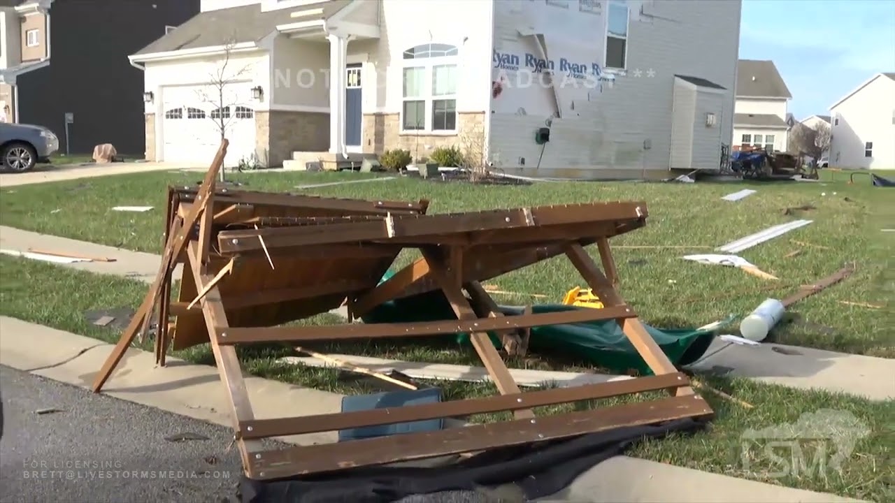 04-03-2025 Brownsburg, IN - Numerous Homes Damaged by Tornado