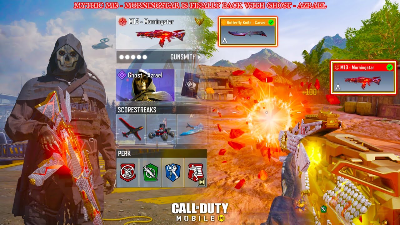 Mythic M13 - Morningstar is now back with Ghost - Azrael to tear down every CODM SND, TDM & HP enemy