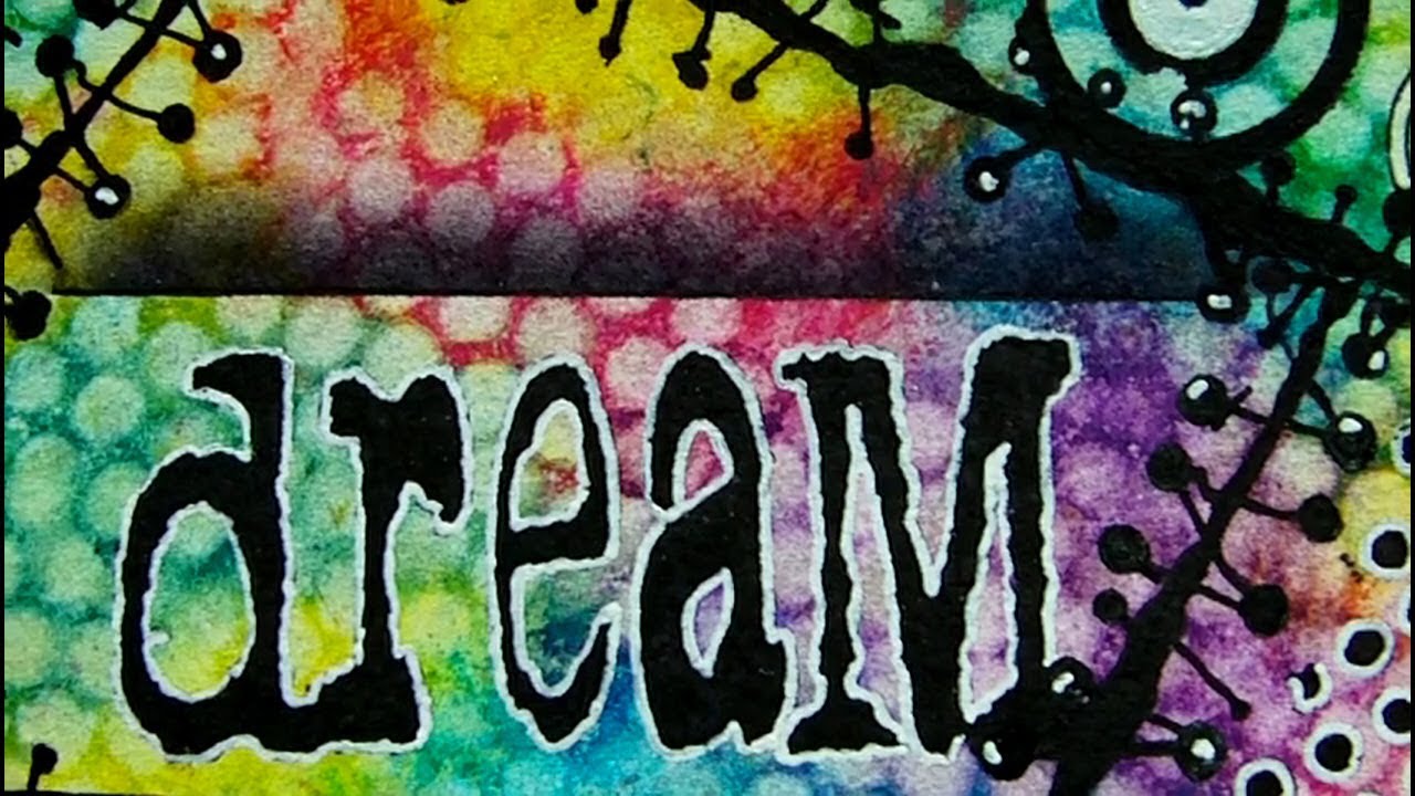 Mixed Media 6 x 6 Challenge - Bright Colours - #ArtfulEvidence