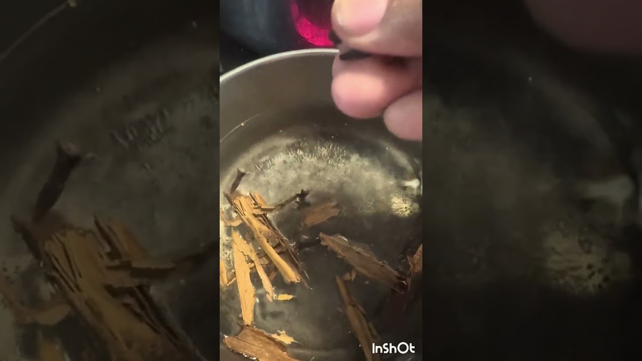 Te de canela clavos de olor y pimienta dulce 