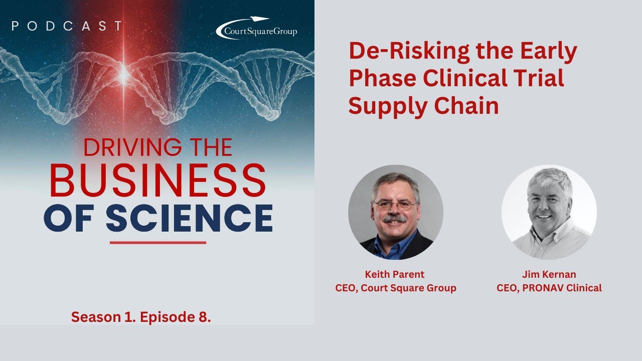 De-Risking the Early Phase Clinical Trial Supply Chain. Driving the Business of Science S1E8