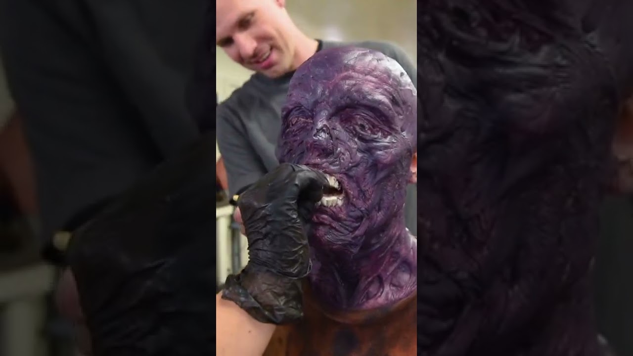 How Hollywood turns actors into zombies #shorts #artinsider #zombies #specialeffects #makeup