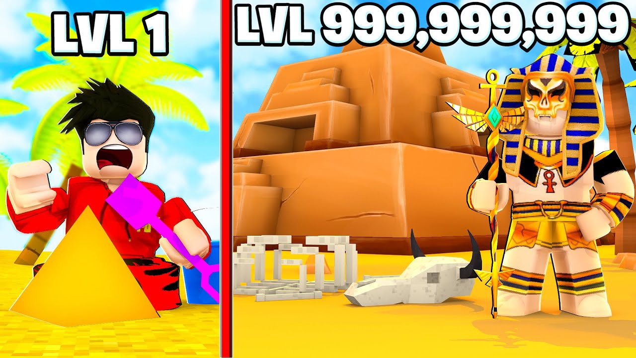 MAX LEVEL Pyramid Tycoon in Roblox....