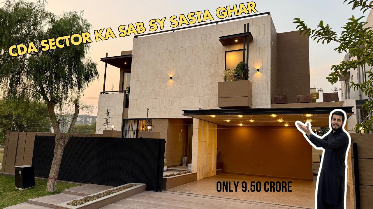 1 Kanal (2.5 Stories) Modern House in CDA Sector B-17 Islamabad | Zero Electricity Bill