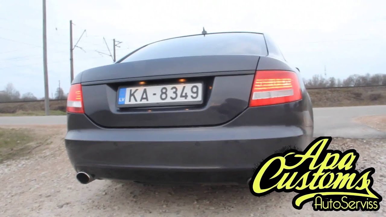 AUDI A6 3 0TDI custom exhaust (straight pipes)