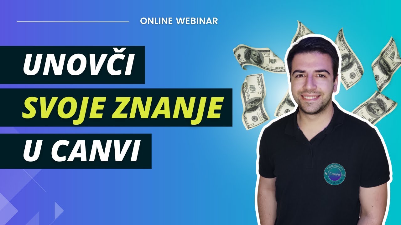 5 načina zarade u Canvi 🤑 - Online WEBINAR - Miloš Brender 2023.