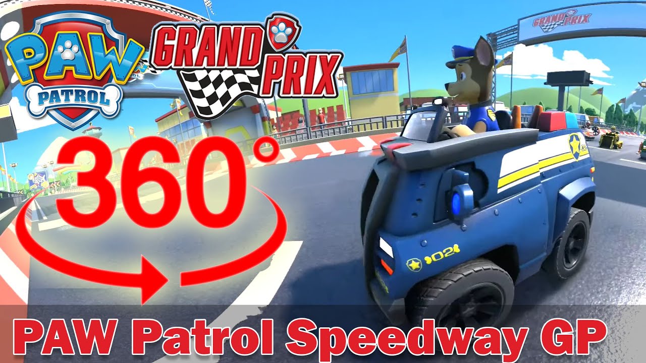360&deg; VR, PAW Patrol Speedway GP - Adventure Bay, Chase, PAW Patrol: Grand Prix, Walkthrough, 4K