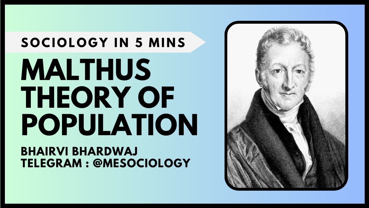 Malthusian Theory of Population | Sociology in 5 mins | CUET PG/NET/GATE/UPSC