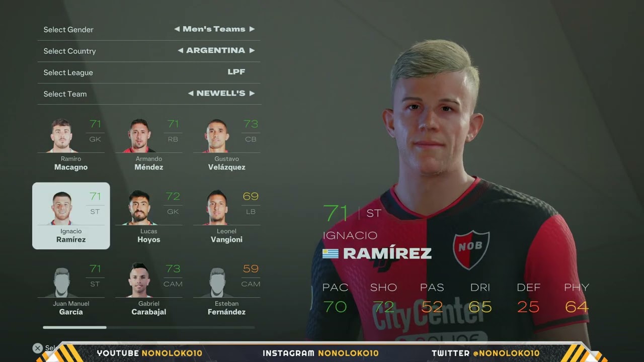 EA SPORTS FC 25 | Liga ARGENTINA Player Faces & Ratings - LPF