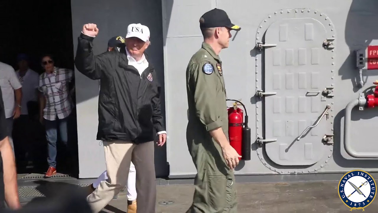 President Trump Visits USS Kearsarge