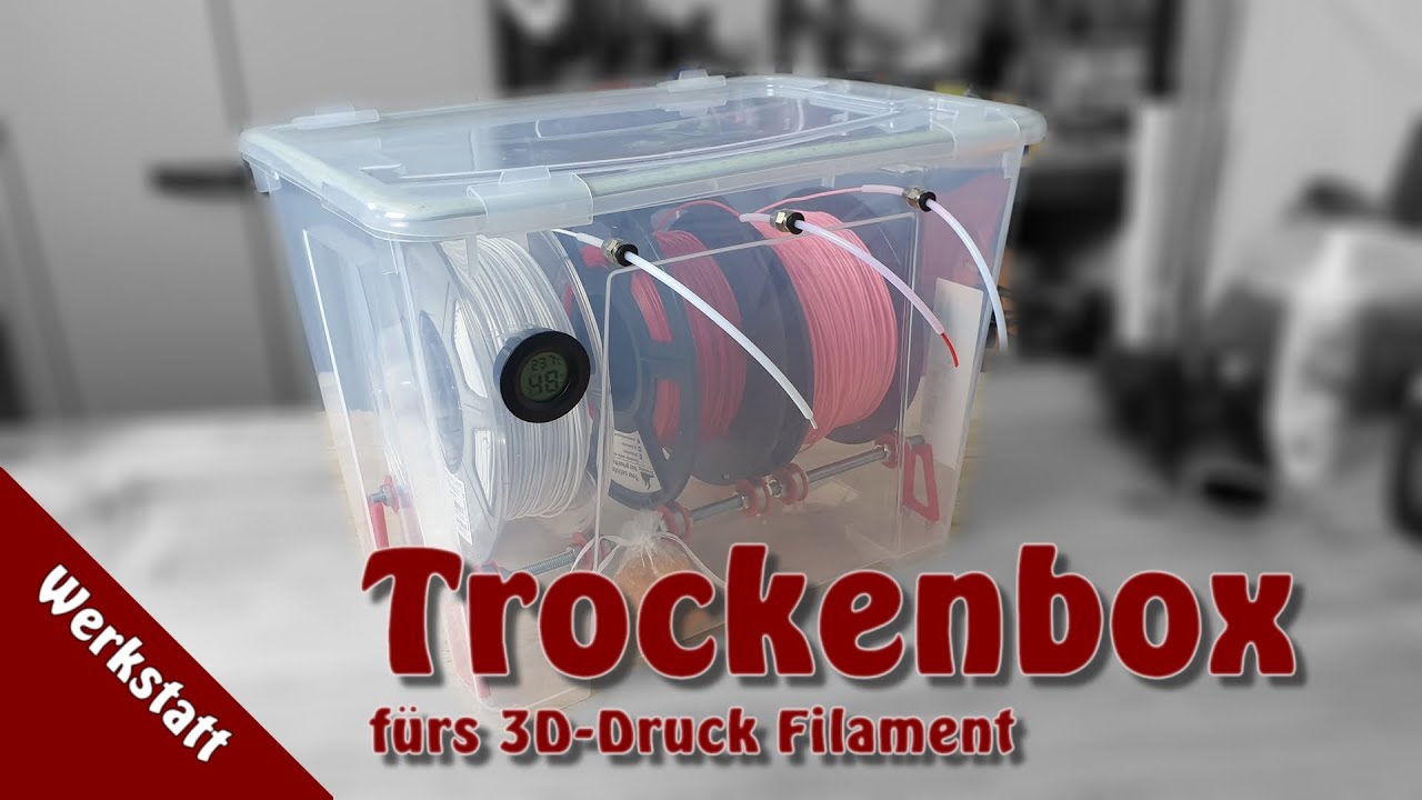 Trockenbox für Filament [3D-Druck, Ikea-Kiste]