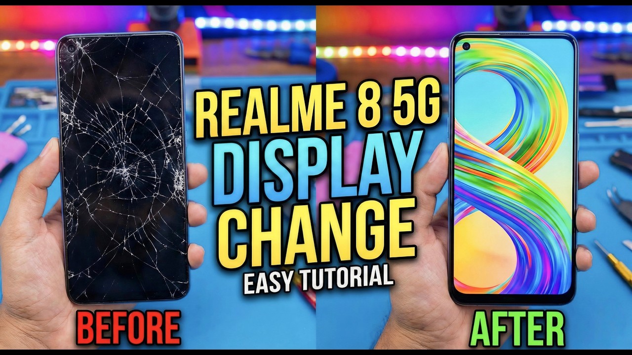 Realme 8 5G Display Change Malayalam | പൊട്ടിയ സ്‌ക്രീൻ മാറ്റി പുതിയത് വെക്കാം 🛠️ #shibindasvlogs