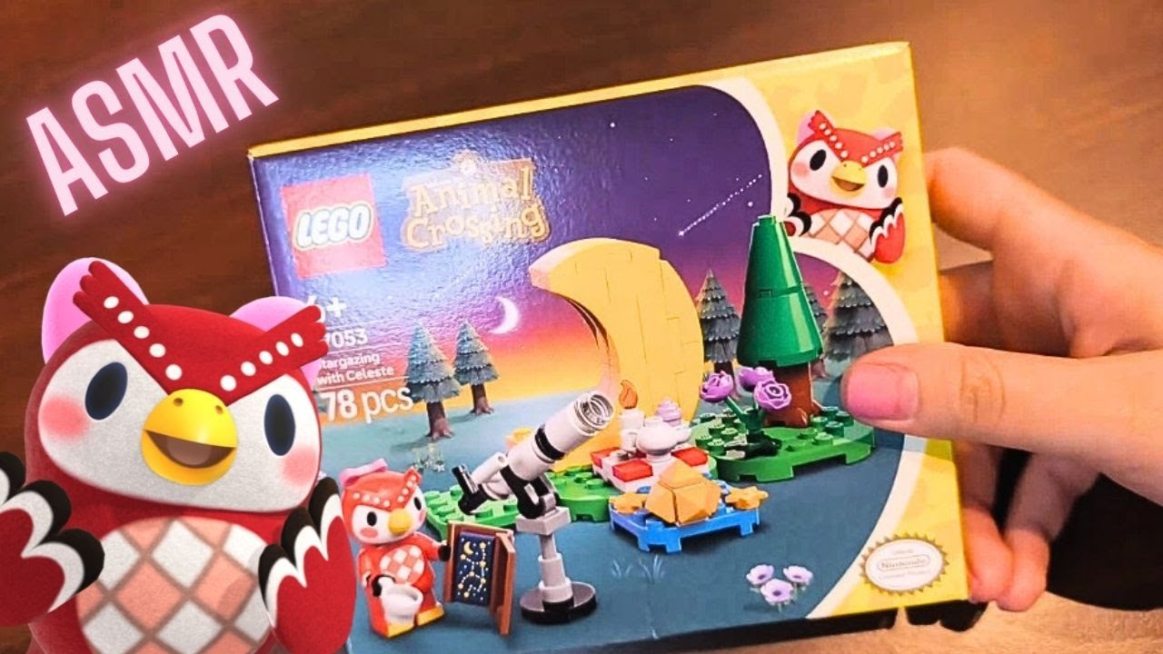Stargazing with Celeste LEGO Animal Crossing - no talking ASMR build with me