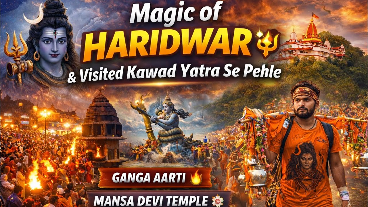 Why Haridwar Feels Magical ✨🔱 | Shivratri Special | Mansa devi temple