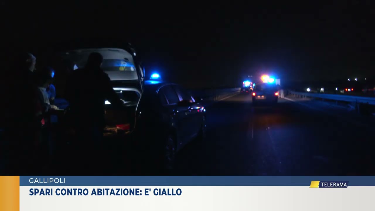GALLIPOLI. SPARI CONTRO ABITAZIONE: E' GIALLO