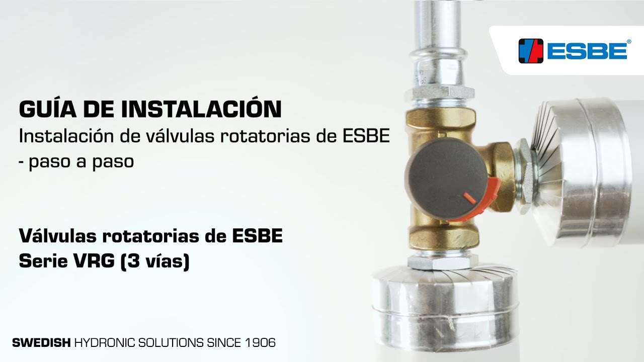 Instalación de la válvula de 3 vías de ESBE - VRG