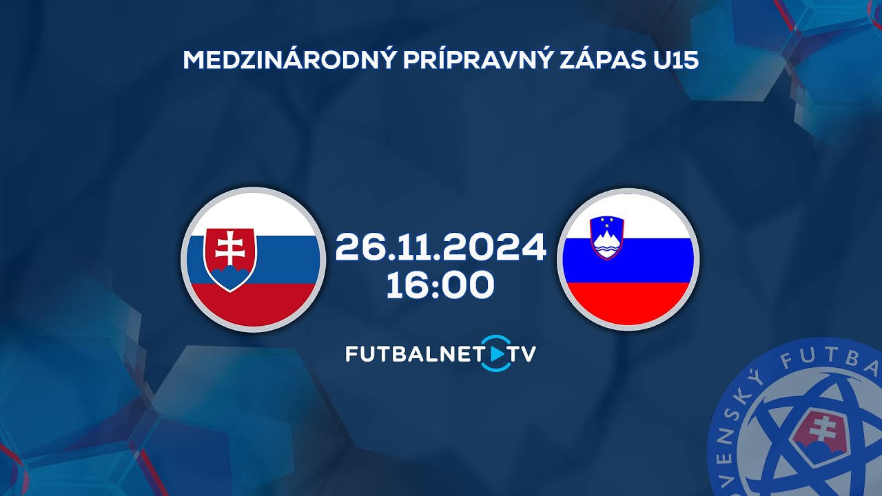 Medzištátny prípravný zápas U15: Slovensko - Slovinsko