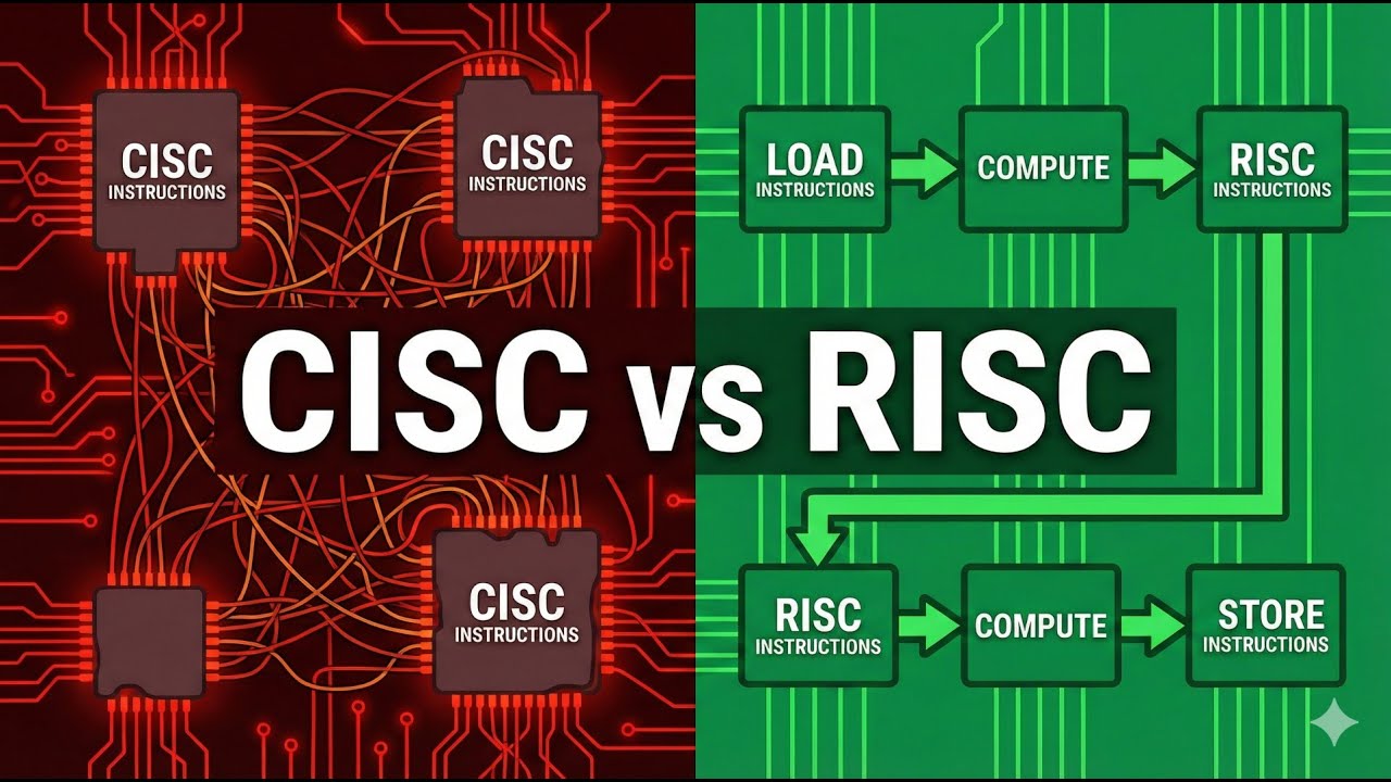 1.9 CISC vs RISC Architecture Explained | CPU Design Comparison | Why RISC Dominates ?