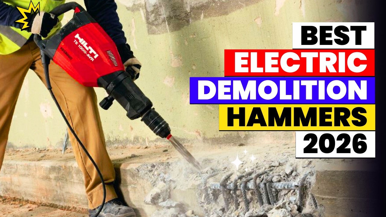 6 лучших электрических отбойных молотков 2026 года | Полное сравнение электрических отбойных моло...