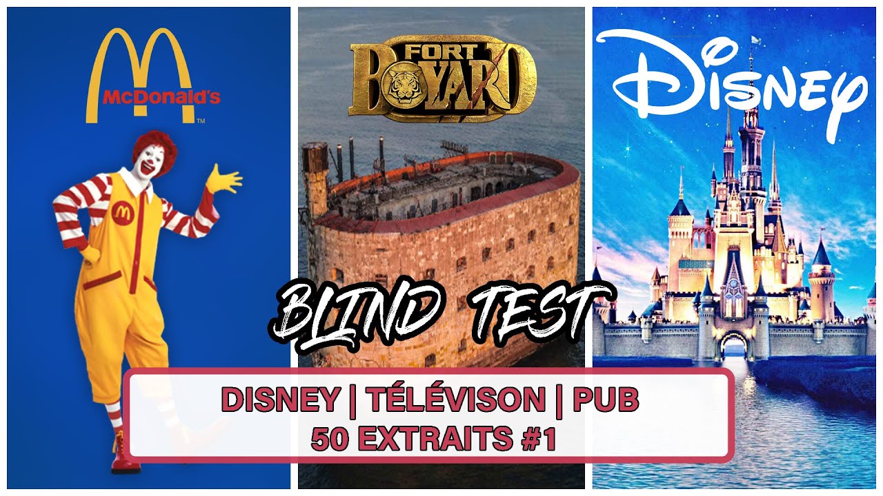 BLIND TEST TOUT GENRES | DISNEY | JEUX TV | PUB CULTE | EMISSION TV | SERIE TV | DE 50 EXTRAITS