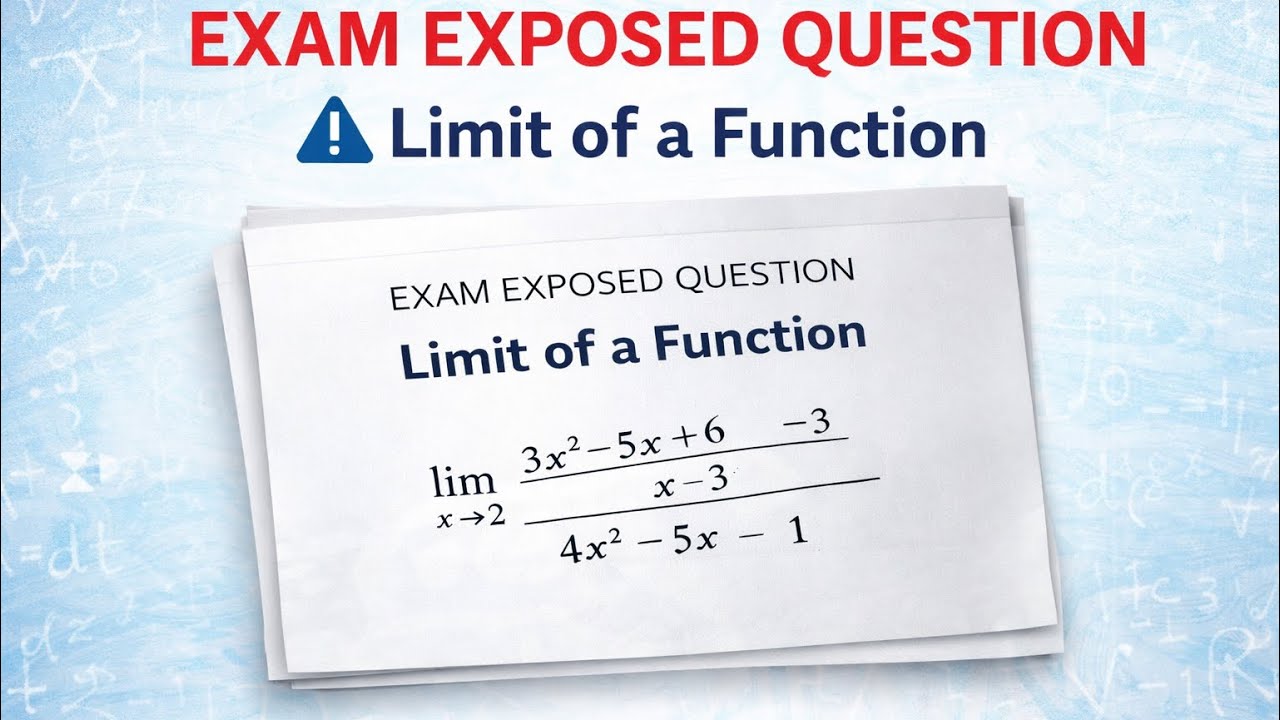 LIMIT OF A FUNCTION BY DIRECT SUBSTITUTION METHOD 