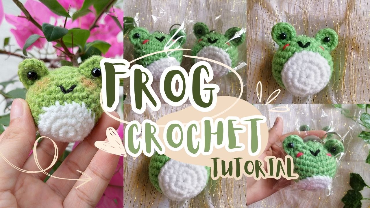 Frog Crochet Amigurumi Beginner Tutorial ✨🐸🤍| with Free pattern ❤️