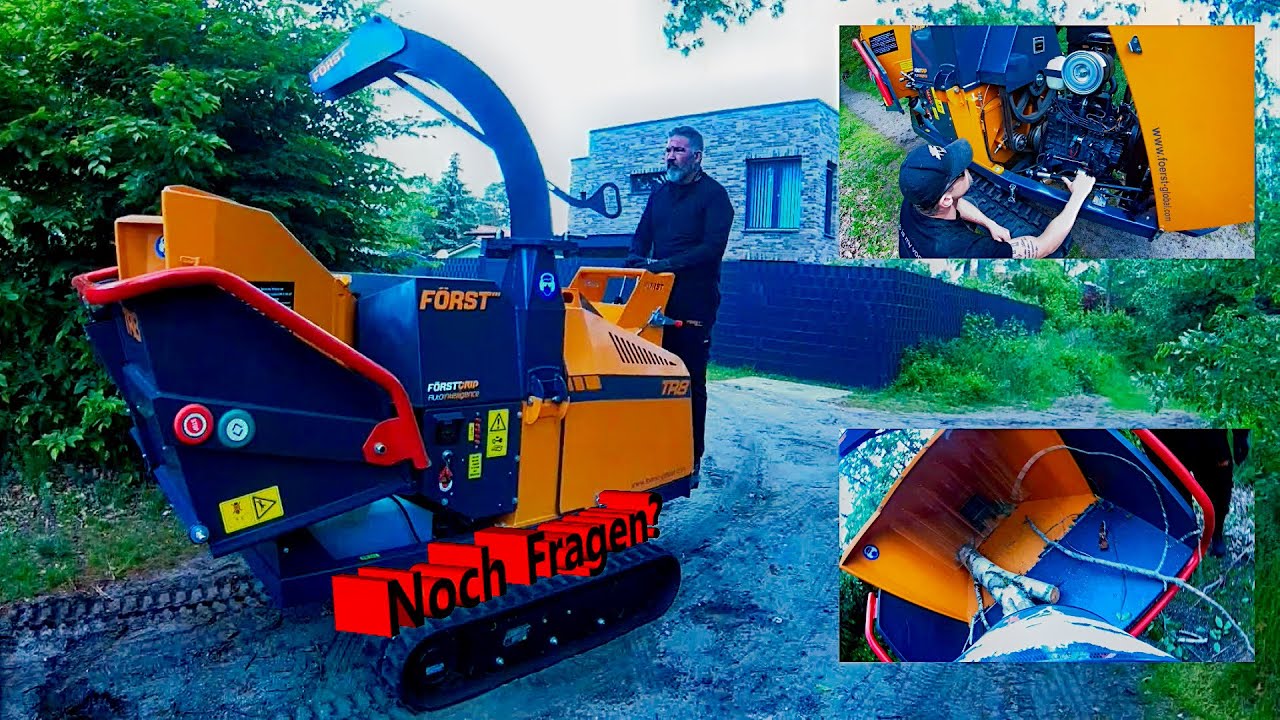 🌳 Betulas umwerfen und wir schauen uns den Häcksler Först TR8 an 🌞 I Bades Baumdienst