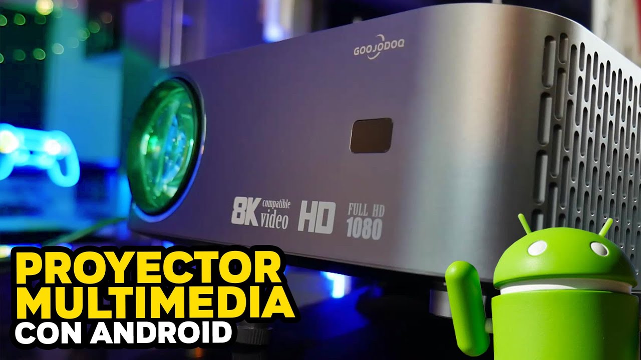 PROYECTOR economico de MERCADOLIBRE ¿Cómo FUNCIONA? Goojodoq X1 con Android - Droga Digital